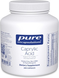 Pure Encapsulations Caprylic Acid | Ergänzung für Gut und Verdauungsgesundheit, GI Balance, gastrointestinale Unterstützung und Darmgesundheit* | 240 Kapseln