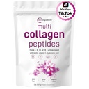 Micro Ingredients Multi Collagen Peptides Powder, 2lb | Typ I, II, III, V, X + Biotin, Vitamin C & Hyaluronsäure | Unflavored | Unterstützt Haare, Haut & Gelenke Gesundheit | Keto, Non-GMO