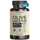 VINATURA Hydroxytyrosol Supplement, Olivenblatt Extrakt - 40% Hydroxytyrosol Olivenfrucht Extrakt, 50% Oleuropein Olivenblatt Extrakt Kapseln - 60 Kapseln