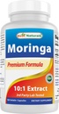 Best Naturals Moringa Extrakt 10:1 1500mg pro Servierung - 180 Kapseln - Superfood Nährstoffe für gesundes Wohlbefinden