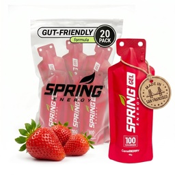 Spring Energy Gel - Canaberry - 20 Ct - Sports Nutrition Energy Gels für Läufer
