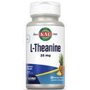 KAL L Theanine 25 mg ActivMelt - Entspannung, Stress, Stimmung und Fokussierung - Delicious Natural Ananas Flavor mit Stevia - Vegetarisch - 120 Servierungen, 120 Instant Dissolve Micro Tablets