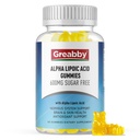 Alpha Lipoic Acid 600mg Gummie, Sugar Free Chewable R Lipoic Acid Supplement für Antioxidant & Nervous System Support, Brian & Skin Health, Ananas Flavor, 60 Zähler