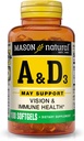 Mason Natural A-5000 IU mit D-400 IU Softgels, Fish Liver Oil - 100 Ea
