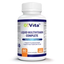 Flüssiges Multivitamin Komplett, mit einem vollständigen Spektrum von Vitaminen und Mineralstoffen, Plus 42 Früchte und pflanzenverträgliche proprietäre Mischung, einfache Absorption (60 Vegan flüssige gefüllte Kapseln)