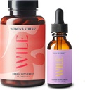 Wile Women's Stress Relief Supplement & Un-Worry Drops, 2-Pack, Mood Unterstützung für Frauen, (1) Bottle Herbal Supplements 60 Kapseln & (1) Stress Relief Tincture, 1fl oz