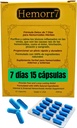 Hemorr7: 7Days 15 Kapseln pflanzliche Hämorrhoid Detox Formel,Fórmula Kräuter para desintoxar las hemorroides Durante 7 días