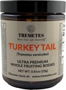 Türkei Tail Mushroom (Trametes versicolor) Fruchtkörper – Lab Verified 41.2% Beta-Glucans – Adaptogenic Ganze Stücke für Tee – Unterstützt Immun-, Gut & Digestive Gesundheit – Amberglas Jar