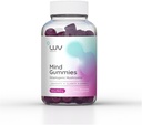 LUV-Gesundheit Mind Gummies – Brain Supplement - Funktionale Pilzgummis für Fokus, Energie und Immununterstützung – Adaptogen Blend mit Lion’s Mane, Cordyceps & Reishi – Vegan, Keto, Made in USA – 30ct
