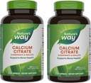 Nature's Way Calcium Citrat, 500 mg Calcium pro 2-Kapsule Servieren, für Knochen Gesundheit & Muskel Funktion*, Mischung aus Citrat, Kohlensäure und Malat, Glutenfrei, 250 Kapseln (Packaging May Vary) - 2 Packung