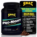 SNAC Pro-Night Quality Protein Blend für Nacht Muskel Erholung, Schokolade