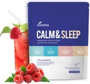 VivoNu Calm & Schlaf Pulver Getränke Mix Himbeer L Theanine Ksm-66 Ashwagandha Magnesium Glycinate Vitamin D 3 Ergänzungen für Entspannung & Fokus (VSC M2)