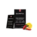 Gainful Pre Workout Pulver mit natürlichem Koffein & L Theanin für Energie & Fokus, L Citrulline & Beta Alanine für Endurance, BCAA's for Muscle Recovery, Vegan, Erdbeer-Lemonade, 10 Ct