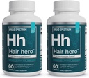 Essential Elements® Hair HeroTM - Haar Vitamine für Männer - Broad-Spectrum-Unterstützung mit 5000 mcg Biotin - 60 Count - 30 Servierungen (2-Pack)