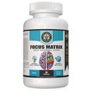 Fokus Matrix (1 Flasche) Gehirngesundheitsergänzung- für besseren Fokus, Gedächtnis, Aufmerksamkeit, Konzentration, Ginkgo biloba Leaf, Bacopa Monnieri, Fokus Pille