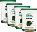 Four Pack Spirulina Pulver für Saft und Glatte Mischung; 100% natürlich, USDA Organisch und Glutenfrei, mit High Protein, Vitamine, Antioxidantien und Mineralien (12 Unzen) (4)