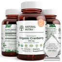 Natürliche Nutra Bio Cranberry Extrakt Ergänzung, helfen Urinary Ailment zu verhindern, fördert Knochengesundheit, Helfen Sie Herzgesundheit zu bewahren, Verdauung zu verbessern, Hautgesundheit zu fördern, 30 Tabletten, ein Monat Versorgung