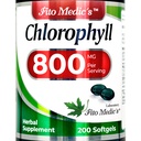 FITO MEDIC'S Lab - Chlorophyll - Rein - 800 mg pro Portion- 200 Softgele - Chlorophyll Kapseln -Detox Cleanse, Greens Supplements- Chlorophyll Pillen - Ultra hohe Absorption.