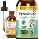 Prostavec Advanced Prostate Support Supplement - Flüssige Formel für schnellere Absorption mit Pygeum, Saw Palmetto, Sting Nettle + Turmeric & Damiana - Vegan, Non-GMO - 2 fl oz