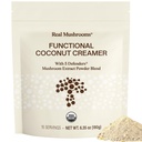 Reale Pilze Funktionaler Kokosnuss-Cremeer mit Reishi, Lucuma & Ceylon Cinnamon – Organic, Dairy-Free – Veganer Kaffee-Cremeer für Smoothies & Drinks – 90 Portionen Bio-Creme Kokospulver