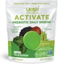 Laird Superfood Activate Prebiotic Daily Greens Powder Drink Supplement, Himalayan Shilajit Pulver und Functional Mushrooms, unterstützt Gut Microbiome, 4.2 Oz Bag, Paket von 1
