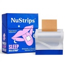 NuStripsTM Schnell auflösende Schlafstreifen mit 5 mg Melatonin, Baldrianwurzel, L-Theanin & Vitamin B6 - Blaubeergeschmack - Natürliches Schlafmittel, Vegan, Nicht-GVO, Glutenfrei - schnell einschlafen (30 Streifen)