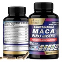 Organic Cadane Maca Root, Ashwagandha, Panax Ginseng Supplement - 90 Kapseln 3 Monate mit Fenugreek, Tongkat Ali & Mehr - Unterstützung Energieproduktion &amp; Immunität