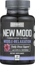Onnit New Mood Nahrungsergänzung, Stimmung & Entspannung, Täglicher Stress Support, Glutenfrei, 30 Kapseln