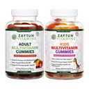 Zaytun Vitamins Halal Kids and Adult Multivitamin Gummies, Complete Daily Nutritional Support for Family, Vegetarian, Supports Energy and Healthy Growth, Made in USA - Halal Vitamins