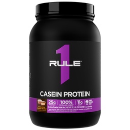 Regel 1 Casein Protein - 25g Protein und 11g EAAs Pro Serving from Slow-Release Micellar Casein for Overnight Recovery and Sustained Delivery Between Meals (2 Pounds, Chocolate Peanut Butter)