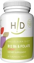 Hallelujah Diet B12, B6 & Folate Nahrungsergänzungsmittel Kirschblüten Sublingual Vitamine (60 Tabletten)