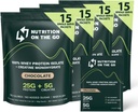 Ernährung auf den Go Whey Protein Isolate Packets mit Kreatin – 25g Protein + 5g Creatine – Single-Serve Travel Powder – Schokolade (60-Pack)