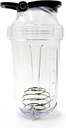 Blender Shaker Bottle, 500ml/16oz, Geschirrspüler Safe, Shatterproof, Portable Pre Workout Whey Protein Drink Cup, Mixes Cocktails Shakes, Geschenke für Männer Frauen, weiße Elefanten Geschenke für Erwachsene