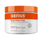 Genius Elektrolyte Pulver-Getränk-Mix, Orange Fizz, 30 Portionen - Natürliche Hydration Booster & Endurance-Ergänzung mit Kalium, Magnesium & Zink - Zuckerfrei & Keine künstlichen Süßungsmittel oder Farbstoffe