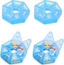 Weekly Pill Organizer Large 7 Day Pill Box Organizer Daily Medicine Case for Vitamin Fish Oil Pills Supplements Arthritis Friendly