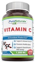 Pure Naturals Vitamin C, 1000 mg 250 Tabletten -Unterstützungen Immunfunktion* -Unterstützungen Gesamtgesundheit &amp; Wohlbefinden* -Promotes Gesundes Altern*