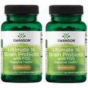 Swanson Dr. Stephen Langer's Formula - Natural Probiotic w/Prebiotic FOS - 16-Strain Supplement Förderung Verdauungsunterstützung w/ 3.2 Billion CFU pro Kapsel - (60 Veggie Kapseln) 2 Pack