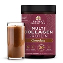 Antike Ernährung hydrolysiertes Collagen Peptide Pulver mit Probiotika, Schokolade Multi Collagen Protein für Frauen und Männer mit Vitamin C, 40 Servierungen, unterstützt Haut und Nägel, Gut Health, 16.65oz