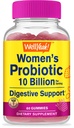 WellJa Probiotics for Women Gummies - 10 Billion CFU - für Verdauungsunterstützung, Gut Health und Feminine Health Support - Natural Sourced Flavors - Vegan, Delayed Release Womens Probiotic - 60 Gummies
