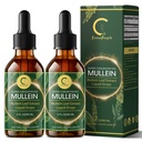 (2 Pack) Mullein Tropfen für Lunge - High Potency Mullein Blatt Extrakt für Lung Detox & Cleanse, Unterstützung für Respirator, Immune, Verdauungssystem, natürliche Mullein Flüssige Tinktur, Non-GMO, 4 FL OZ