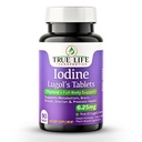 Lugols Jodtabletten 6,25 mg - Präzise Schilddrüse & Energieunterstützung - keine harte Flüssigkeit, stabiles Kaliumjodid-Supplement - 90 Ct, Nicht-GVO, keine Konservierungsmittel