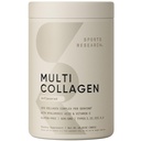 Sportforschung Multi Collagen Protein Powder (Typ I, II, III, V, X) mit Hyaluronsäure + Vitamin C | 5 Arten von Lebensmittelbasiertem Kollagen, 30 Servierungen (Unflavored)