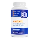 Nutri-Align Multivit | 90 Multivitamin Kapseln für Keto | 20 essentielle Vitamine und Mineralstoffe mit grünem Tee-Extrakt und Chrom | Low Carb Keto Unterstützung Multi Vitamin | Sugar Free und Zero Carb
