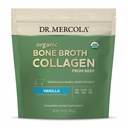 Dr. Mercola Organic Bone Broth Collagen Powder - Unterstützt Knochengesundheit & Muskelwachstum - USDA Organic, Non-GMO, Gluten-Free & Dairy-Free - 30 Portionen - Vanille Flavor