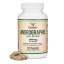 Andrographis Capsules Max Andrographides - 1000mg Serviergröße (120 Kapseln) mit AP-Bio (Patented Andrographis Paniculata Extract) - Klinisch untersucht für Immunsystemgesundheit von Double Wood