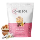 One Sol Lean Plant Protein Powder, Pea & Brown Rice Protein, Low Carb, Vegan Friendly - Gluten, Lactose, & Soy Free - Ohne Zusatz von Zucker, Non-GMO, Clean Nutrition, No Bloating (Vanilla Caramel Cupcake)