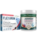 Purity Products Flexuron Joint Formula + Joint Gel Flexuron (Krillöl, geringe Molmasse Hyaluronsäure, Astaxanthin) - Joint Gel Berry Powder (Bioactive Collagen Peptids + MSM)