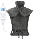 RENPHO Electric Heizkissen für Rückenschmerzen Relief, Geburtstag Weihnachtsgeschenke für Damen Mom Dad Älter, FSA Eligible Items Only List, Large Heat Pad for Neck Shoulders, 24"x33", ETL Certified, Gray