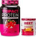 Nutrologie TRIPACT Protein Pulver, 7-in-1 Meal Ersatz Shake, Superberry (40 Servierungen) Rübe aktiv, natürliches Pre-Workout Pulver, Passionsfrucht Flavor (30 Servierungen)